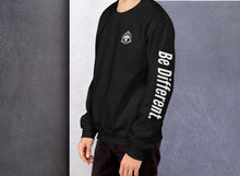 Load image into Gallery viewer, “Be Different” CrewNeck Black/White